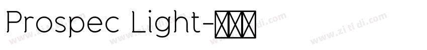 Prospec Light字体转换